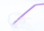 Safe Bubble Tea Straws With Brush , Silicone Boba Straws No Rubber Taste