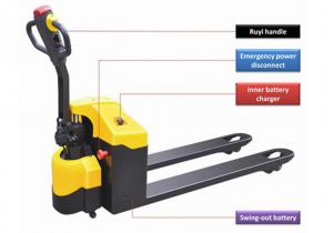 Wholesale Horizontal Driving Wheel Motorized Pallet Jack , Balanced Semi Electric Pallet Jack from china suppliers