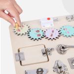 Kindergarten Wooden Montessori Busy Board ISO9001