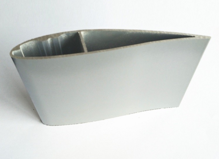 Silvery Powder Painted Exhaust Fan Blades / Ceiling Fan Blade Profile