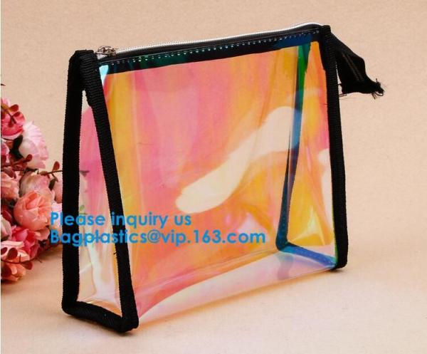 Travel Transparent Exquisite Zippered Handbag PVC Waterproof Toiletry Case Clear