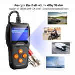 Black Universal 12V Car Battery Capacity Tester With Intelligent Clamp
