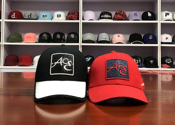 Different type of ACE brand custom design your own logo color 6panel red
