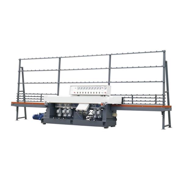 45 Degree Linear Glass Edging Machine With 9 Set Abrasive Diamond Wheel
