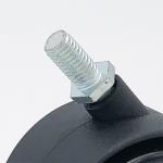 2 Inch PA Fork With PP Tread Locking Caster Wheels Office Furniture