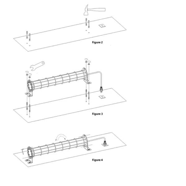IP67 IK10 Industrial Explosion Proof Led Tube Light Anti Explosion Stairwell Light Led Tri Proof Light