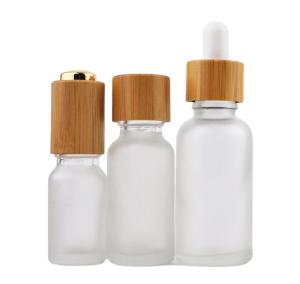 Wholesale Round Refillable 50ml Frosted Glass Serum Bottle UV Protection from china suppliers