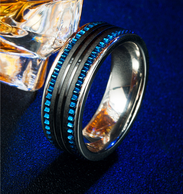 Men's Stainless Steel Rings Wedding Engagement Party Anniversary Rings