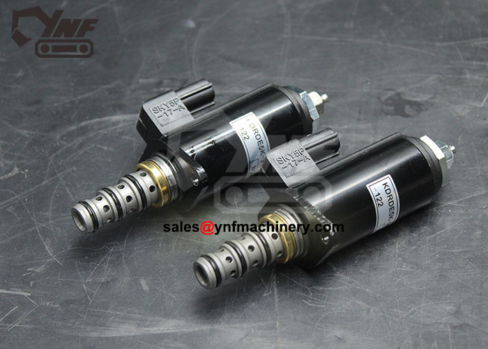 YN35V00004F1 YN35V00004F2 Excavator Electric Parts Solenoid Valve For Kobelco SK200LC
