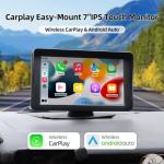 GRANDnavi Universal Android Auto CarPlay 7Inch Built In Screen IPS 2.5D Screen