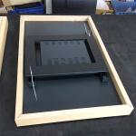 UHD 55" inch gallery Wood frame LCD LED Advertising photo picture display WIFI