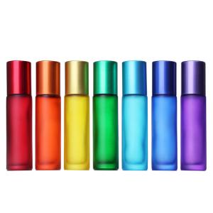 Wholesale Round Empty Roller Glass Bottles Cosmetic Packaging Empty Essential Oil Roll On Bottles 10ml from china suppliers