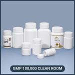 Acceptable Customer's Logo HDPE Plastic Pill Bottle for Medecine and Screw Lid
