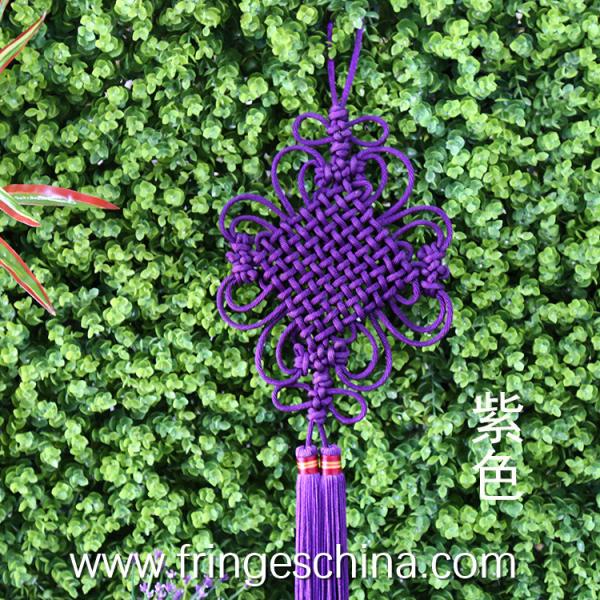 Traditional fluorescent tassels with chinese knot for home and graduation cap decoration