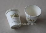 Single PE / Double PE Coated 6oz Coffee Paper Cups For Hot Drink Vending Machine