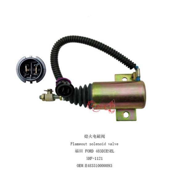 E483310000093 12V Fuel Shut Off Stop Solenoid Valve For Excavator Foton 483