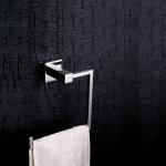 Matte Black Wall Mount Towel Ring Paper Roll Bathroom Tissue Holder