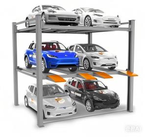 Wholesale Double Wide 3 Level Parking System/Triple Stacker Car Parking Lift/Tri Level Parking Lift/6 Cars Hydraulic from china suppliers