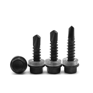 Wholesale Metric Black Oxide Finish Roofing Tek Screws with ISO Standard and Carbon Steel Material from china suppliers