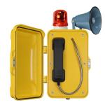 Hotline Vandalproof Industrial Weatherproof Telephone With Blue Light