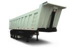 Fence Rear Trailer Dump Truck , Semi Tipper Trailer For Transport Sand Stone