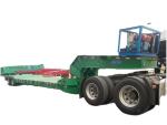3/4 Axle 80-120ton Transport Equipment Lowboy Truck Trailer Detachable Gooseneck