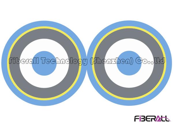 2 Core Indoor Fiber Optic Cable With Single Armour Floor Connection Anti