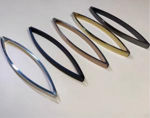 Wholesale Moon Shape Arc Square Shower Room Glass Door Handle Toilet Bathroom Door Handle from china suppliers