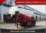45 cbm Bulk Cement Tanker Trailer For Powder Transport Carbon Steel