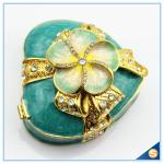 Shinny Gifts Customized Heart Shape Handmade Storage Trinket Box SCJ 388-1