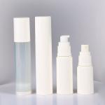 Senior PAK Manufacture PP White Matte Vacuum Bottle 15ml 30 50ml Airless Bottle