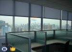 Motorized Roller Blinds PVC Coated Fiberglass Fabric Horizontal Pattern