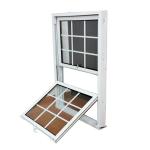 High Durability PVC Hung Windows Traditional Double Hung Windows PVC
