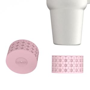 Wholesale Custom 3D Silicone cup Bumper Boot Bottle Sleeve for 20 30 40 oz Tumbler with Handle cup silicone cover bottles bottom cover from china suppliers
