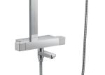 Hotel Bathroom Luxury Bath Faucet Overhead Rainfall Thermostatic Shower Head Set