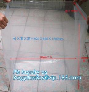 China Disposable PE Plastic Pallet Covers bag on Roll, Waterproof Pallet Cover Plastic PE for Europallet 80x120x250 cm, BAGEAS on sale