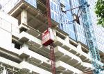100m Single Cage Construction Hoist Elevator , Steel Galvanized Material safty