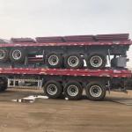 Factory Customization 40ft Flatbed Semi Trailer 2 Axles 3 Axles 4 Axles Dolly