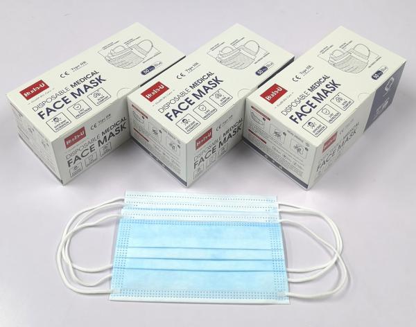 Breathable Medical Surgical Face Mask, 3ply Protective Face Mask With Earloops