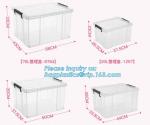 household items 8 compartment clear plastic container storage box, household