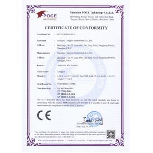 Shanghai Longyue Instruments Co.Ltd Certifications