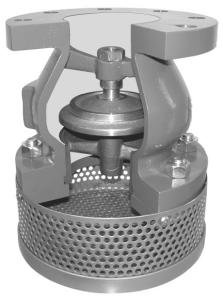 Wholesale Ductile Iron Epoxy Coating Foot Valve With Stainless Steel SS304 Strainer / Bottom Valve from china suppliers