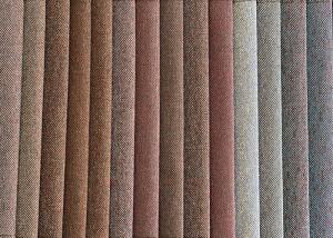Wholesale 100% polyester linen like plain dyed fabric sofa cover fabric YARN-DYED fabric from china suppliers