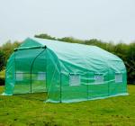 Reinforced Canvas Walk In Tunnel Greenhouse Anti UV Polyethylene Material