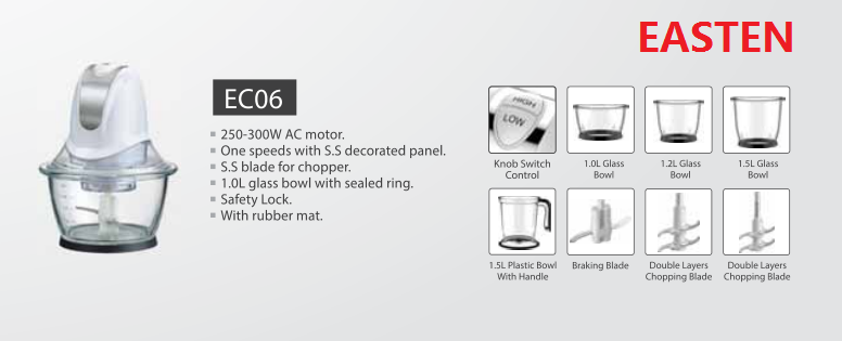 Mini Food Chopper EC06/ Meat Chopper/ Small Meat Mincer/ National Home Use Mini Electric Meat Grinder