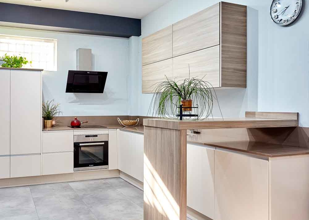 450MM Blue Modern Modular Kitchen Cabinets