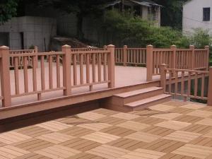 Wholesale Anti Corrosion Composite Plastic Fence Panels Red Brown Plastic Deck Railing Systems from china suppliers