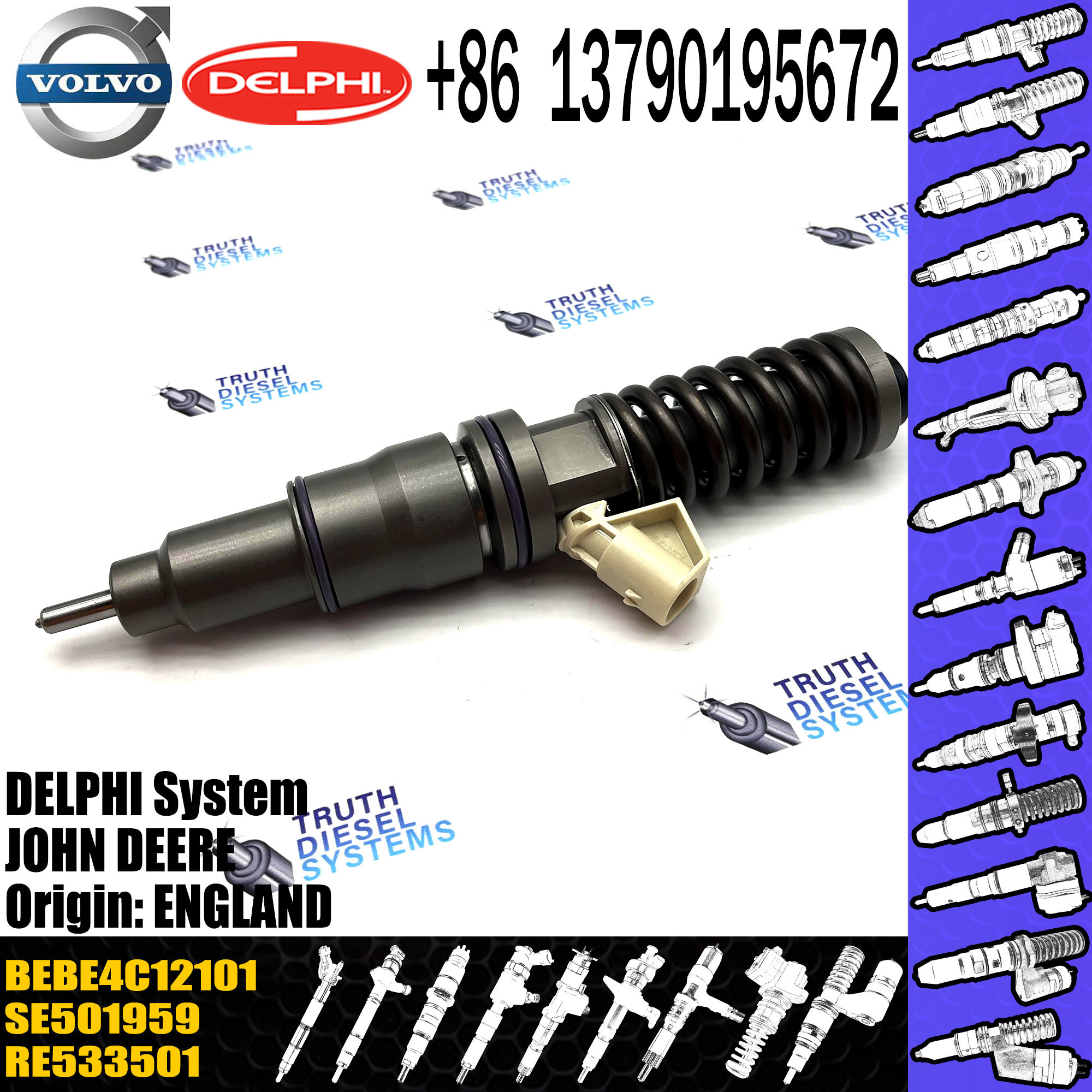 Diesel Fuel Electronic Unit Injector BEBE4C12101 RE533501