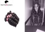 Unprocessed Indian Virgin Hair Loose Wave 1B Remy Full End Human Hair Weave
