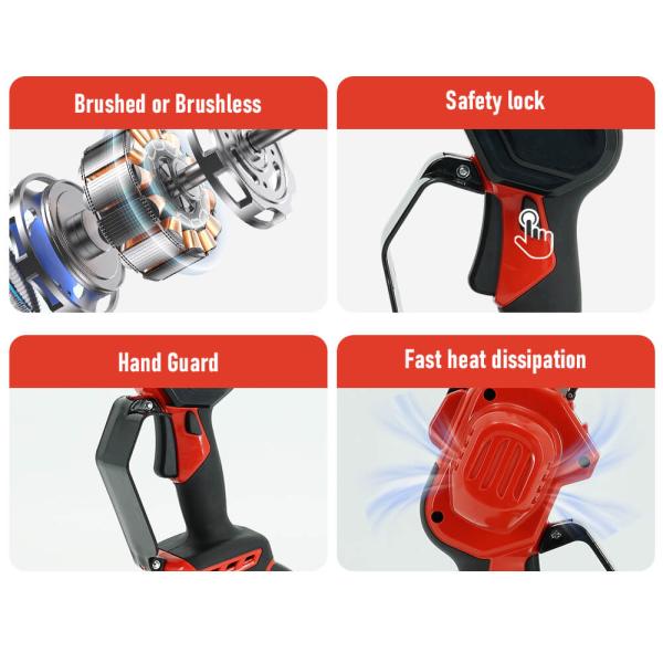 Mini Chainsaw Cordless Handheld Electric Chain Saw with Battery, Used for Tree Trimming Wood, Gift for Father, Husband, Man